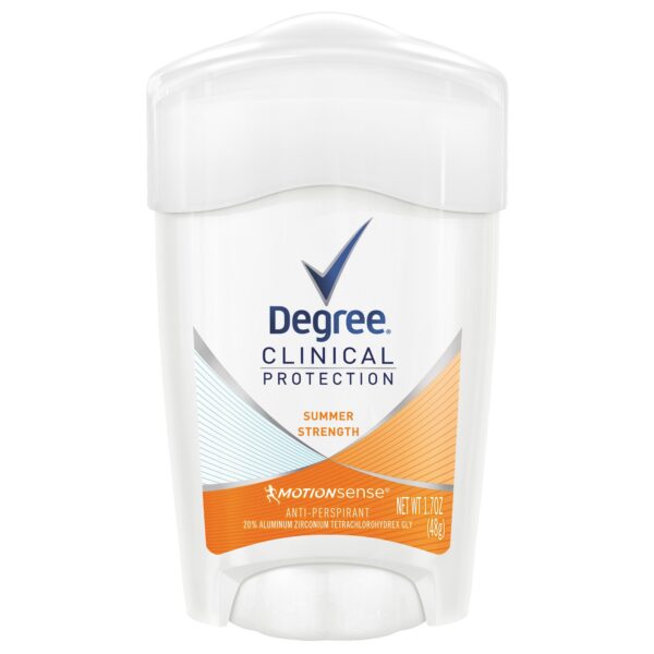 Degree, Women, Clinical Protection, Antiperspirant Deodorant, Soft Solid, Summer Strength, 1.7 Oz (48 G)