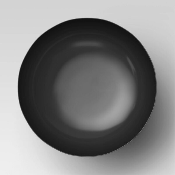 140oz Plastic Serving Bowl Black - Made by Design: Large BPA-Free Round Bowl, Microwave & Dishwasher Safe