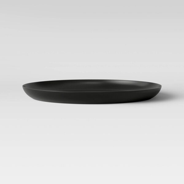 10.5" Plastic Round Dinner Plate Gray - Made by Design? "