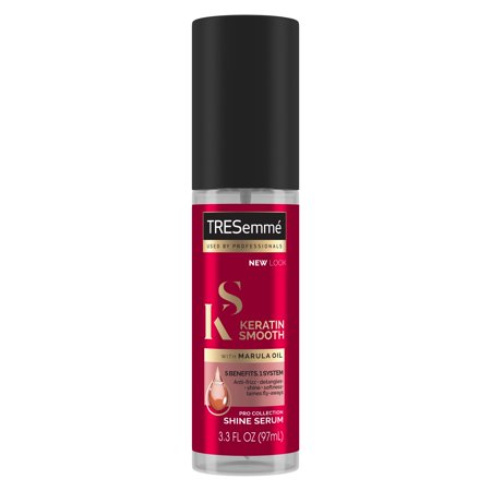 Tresemme Weightless Silk Serum for Intense Salon-Level Shine Keratin Smooth with Heat Protection and Frizz Control - 3.3oz