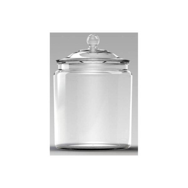 138oz Glass Jar and Lid - Threshold: Clear Glass Container, Cookie & Candy Storage, Hand Wash, 9.54" Height "