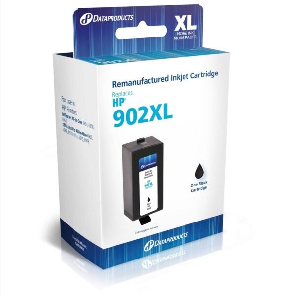 Dataproducts Black XL High Yield Single Ink Cartridge  Compatible with HP 902XL "