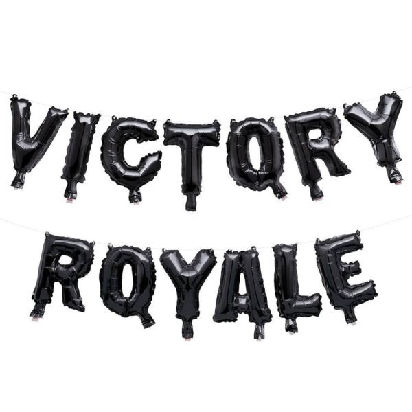 Fortnite Victory Royale Foil Letter Balloon Banner (Air-Fill Only) - Party Supplies Decorations "