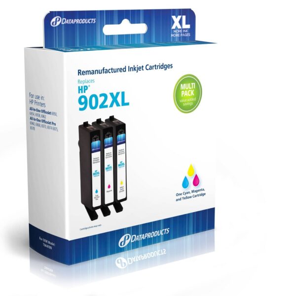 Dataproducts Remanufactured Cyan/Magenta/Yellow 3pk Compatible with HP 902XL Ink "