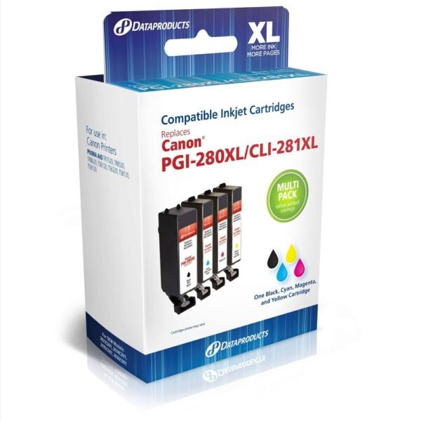 Dataproducts Combo Ink Cartridges for Canon PGI-281XL/CLI-281XL "