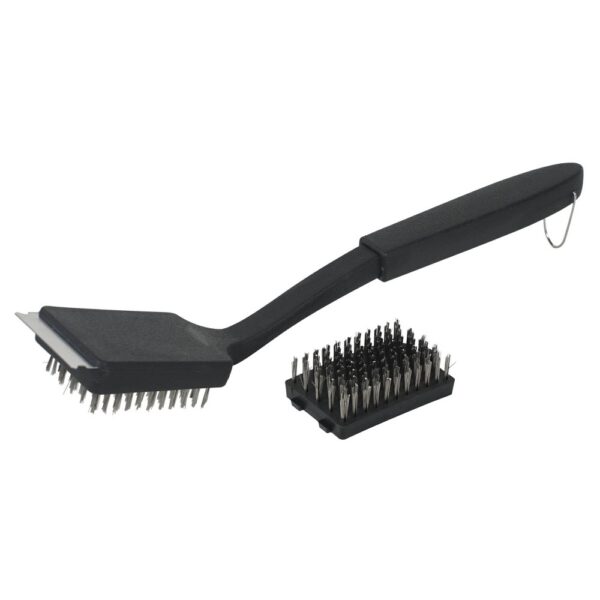 Tough Grill Brush Black - Room Essentials: Stainless Steel Bristle, Polypropylene Handle, No Assembly Required "