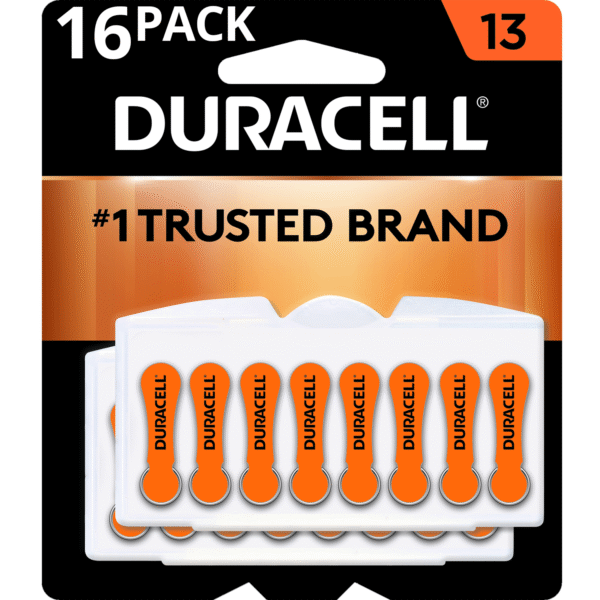 Duracell Hearing Aid Batteries Easytab, Size 13, 16 Ct "