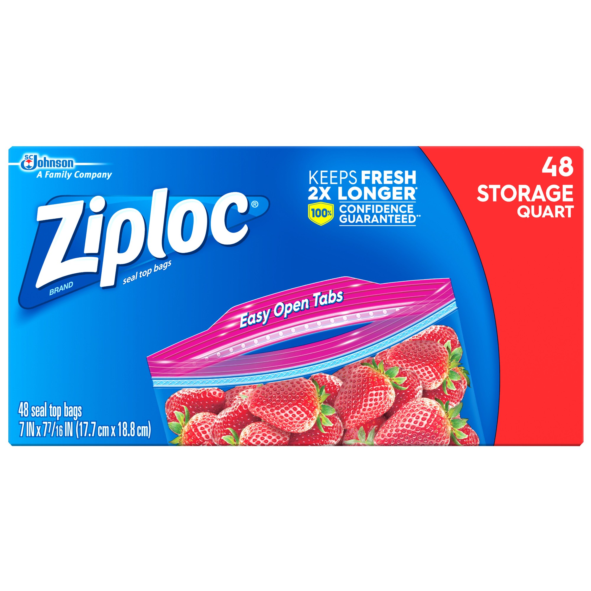 3874280-1.jpg Ziploc Brand Seal Top Quart Storage Bags " - Image 1