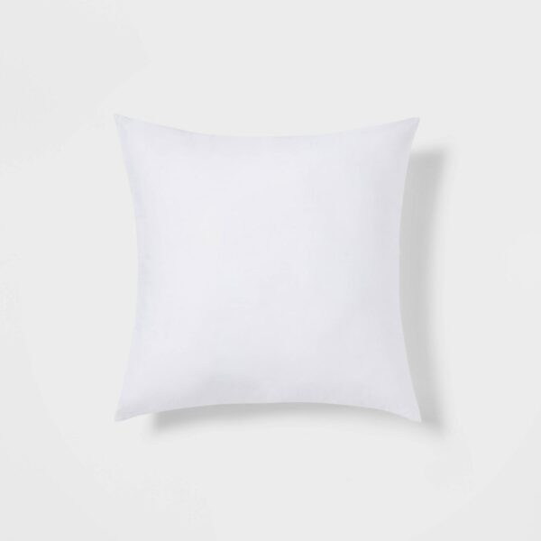 18"x18" Poly-Filled Square Throw Pillow Insert White - Threshold? "