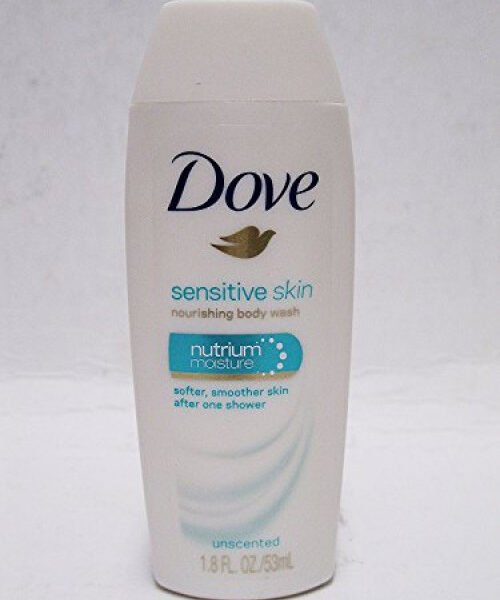 Dove Sensitive Skin Nourishing Body Wash  Nutrium Moisture  1.8 Ounce  (Pack of 6)
