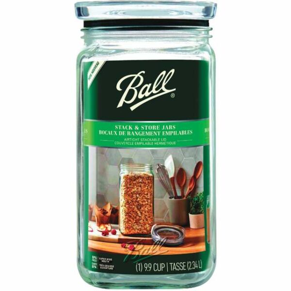 Ball 1/2 Gal. Stack & Store Jar 2133566 Pack of 3 - All