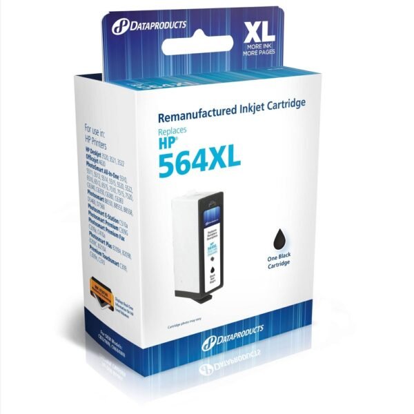 Remanufactured Black XL High Yield Single Ink Cartridge - Compatible with HP 564XL Ink Series (CN684) - Dataproducts "