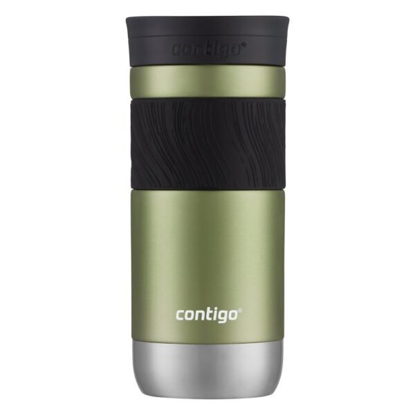 Contigo 16oz Byron 2.0 Snapseal Stainless Steel Travel Mug - Cucumber: Insulated Leakproof Coffee Cup with Lid, BPA-Free