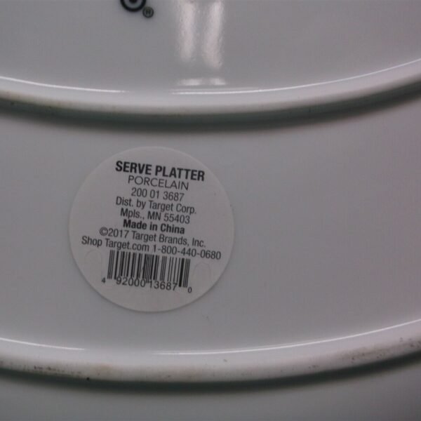 Oval Porcelain Serving Platter 15.5'' White - Threshold "