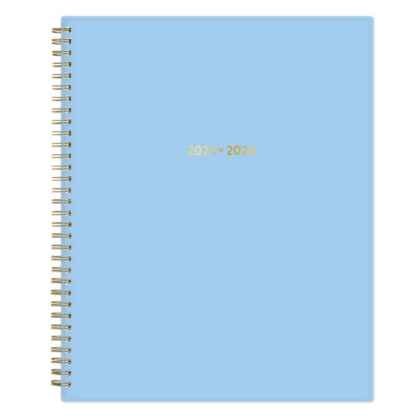 Color Me Courtney for Blue Sky 2023-24 Academic Planner 8.5"x11" Weekly/Monthly Wirebound Flexible Cover Grow Blue