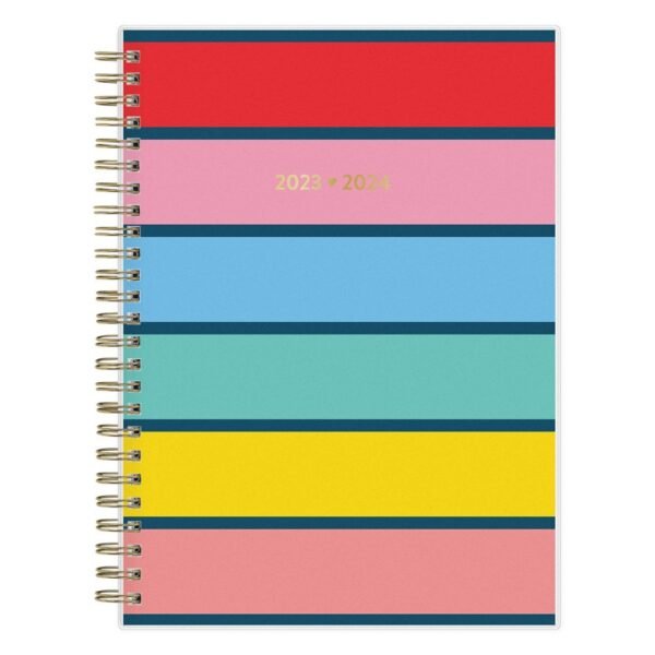 Color Me Courtney for Blue Sky 2023-24 Academic Planner 5.875"x8.625" Weekly/Monthly Wirebound Frosted Cover Navy