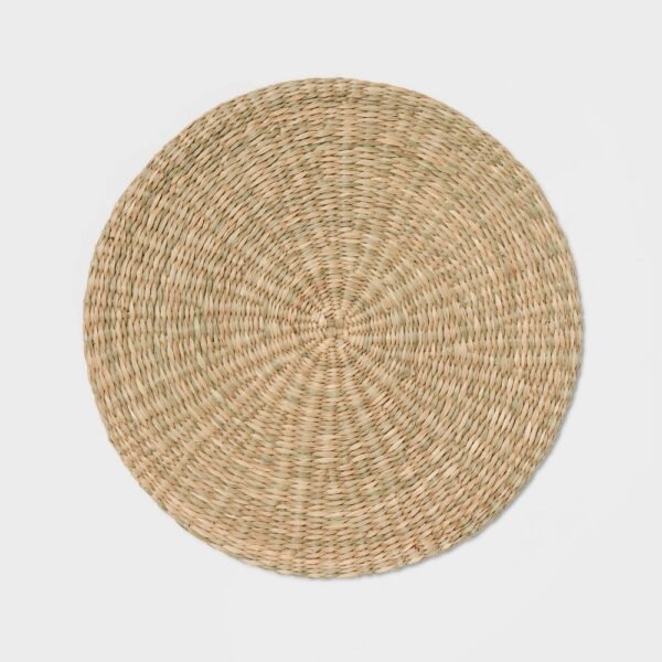 15" Round Woven Seagrass Charger Natural - Threshold