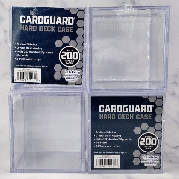 CardGuard Hard Deck Case ~ Holds 200 Standard Cards "