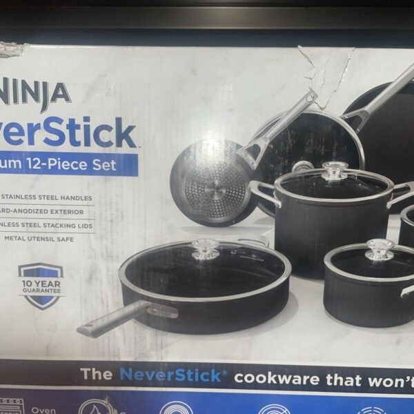 Ninja NeverStick Premium Hard-Anodized 12-piece Non-Stick Cookware Set