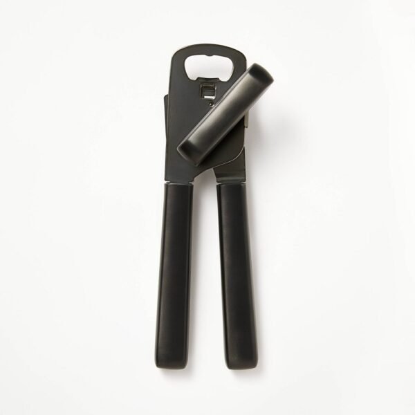 Stainless Steel Manual Can Opener Black - Figmint: Dishwasher-Safe, Freestanding, Kitchen Essential "