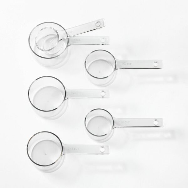 6pc Tritan Plastic Measuring Cups Clear - Figmint: BPA-Free, Dishwasher-Safe, Includes 1 Cup to 1/4 Cup