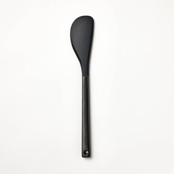 Stainless Steel and Silicone Spatula Matte Black - Figmint: Flexible Rubber Spatula, Dishwasher-Safe, Figmint Kitchen Utensil