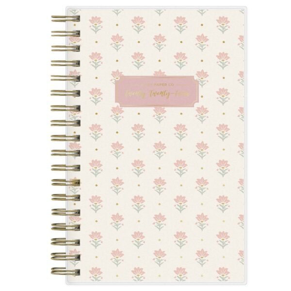 Ivory Paper Co 2024 Planner 6.125"x3.625" Weekly/Monthly Frosted Cover Lyla Blush
