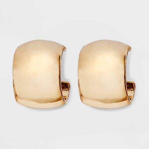 Small Open Hoop Earrings - a New Day Gold