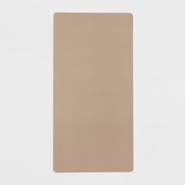 20" X 40" Low Profile Charmed Manor Patterned Polyurethane Kitchen Mat with Foam Rubber Backing Beige - Threshold