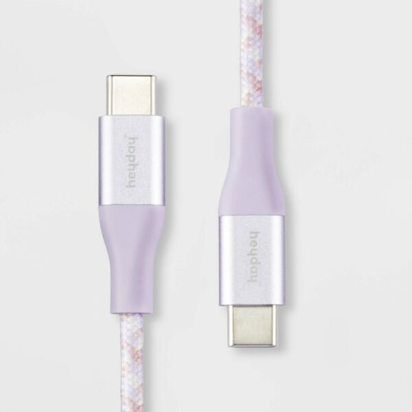 6' USB-C to USB-C Braided Cable - Heyday Soft Purple "