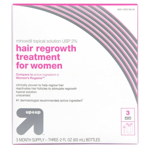 Hair Regrowth Treatment for Women - 2 Fl Oz Each - up&up