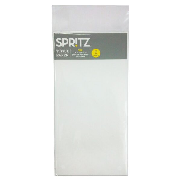 6ct Tissue Paper White - Spritz: Gift Bag Accessory for All Occasions, Baby Shower, Birthday