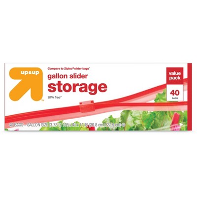 Gallon Slider Storage Bags - 40ct - up&up "