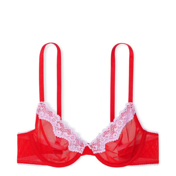 Victoria's Secret
BLACK Tease Lace-Trim Unlined Demi Bra Size 34B